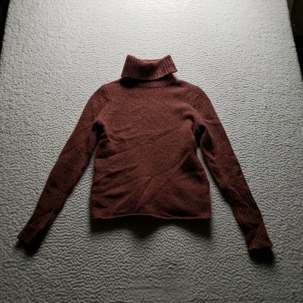 360CASHMERE Sweater Womens XS Brown Turtleneck Long Sleeve Cashmere Knit